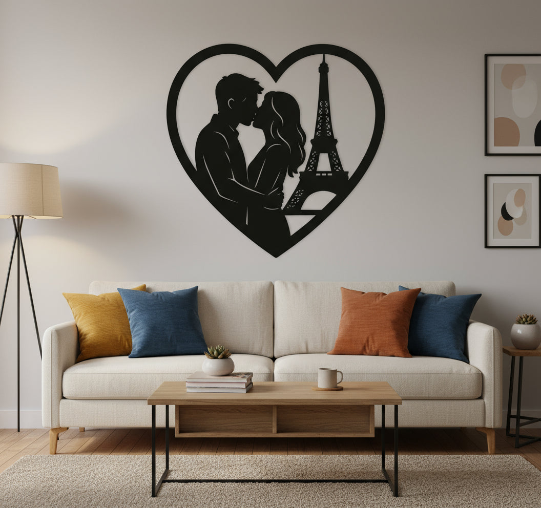 Man and Woman in Paris art