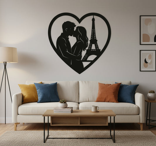 Man and Woman in Paris art